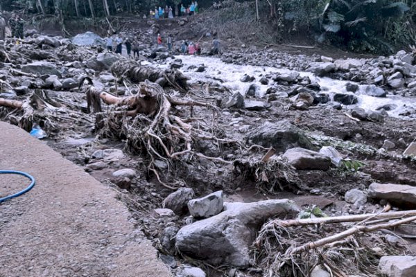 Banjir di Probolinggo: 2 Jembatan Putus, 1 Warga Tewas, Area Persawahan Rusak-Tiang Listrik PLN Roboh