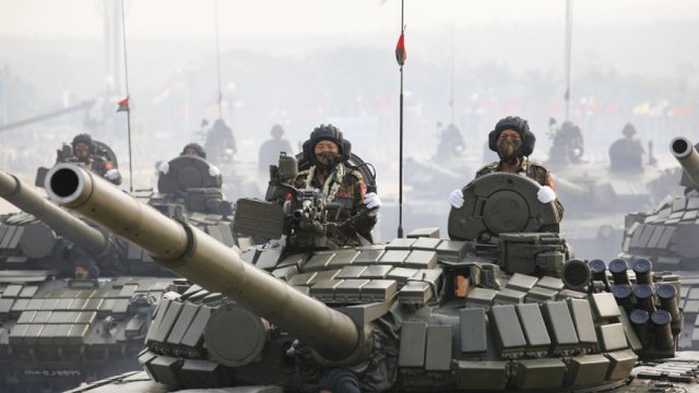 Ilustrasi Militer Myanmar.