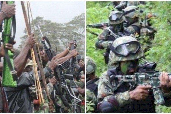 Aksi Brutal Teroris KKB Baku Tembak dengan TNI di Distrik Gome Papua, 2 Pasukan Elite Gugur