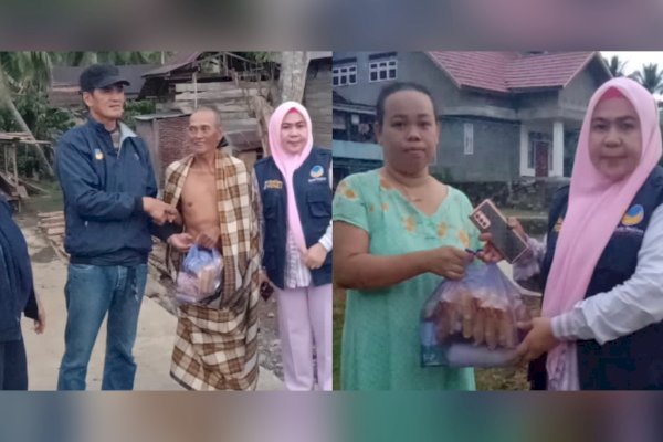 NasDem Soppeng Sulsel Berikan Bantuan ke Warga yang Jadi Korban Angin Puting Beliung