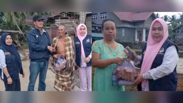 NasDem Soppeng Sulsel Berikan Bantuan ke Warga yang Jadi Korban Angin Puting Beliung