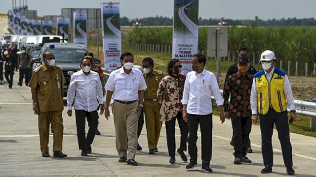 Rombongan Presiden Jokowi di Sumut. (F-INT)