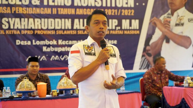 Wakil Ketua DPRD Sulsel, Syaharuddin Alrif