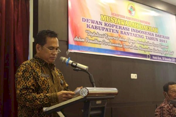 H. Abd. Malik Madong Resmi Ketuai Dekopinda Bantaeng Periode 2020-2025