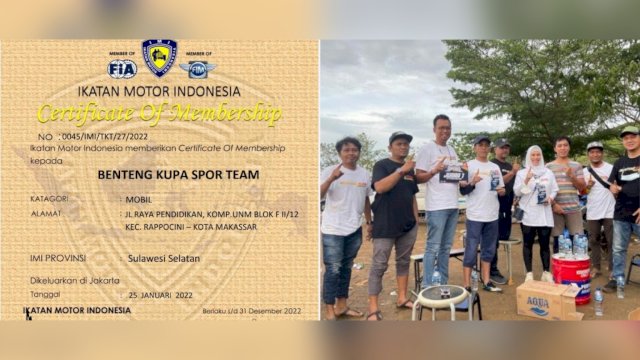 Siap Gaspol! Benteng Kupa Sport Resmi Terdaftar di IMI, Ismail Manda: Menjadi Payung Pecinta Otomotif