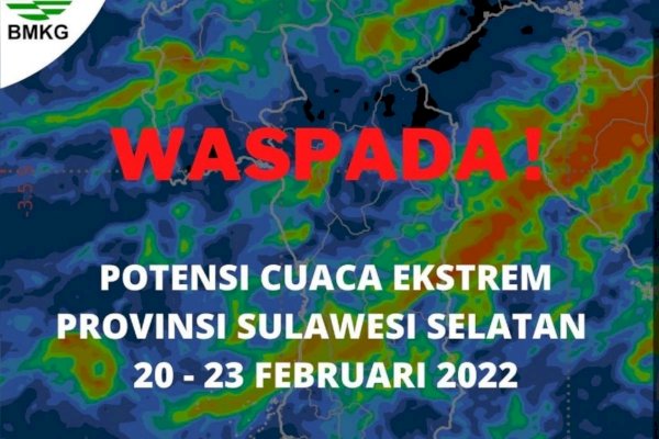 14 Daerah Dilanda Cuaca Ekstrem, Warga Sulsel Harus Waspada Selama Empat Hari, Dimulai Hari Ini!