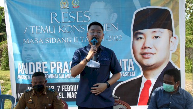 Anggota Fraksi NasDem DPRD Sulsel, Andre Prasetyo Tanta