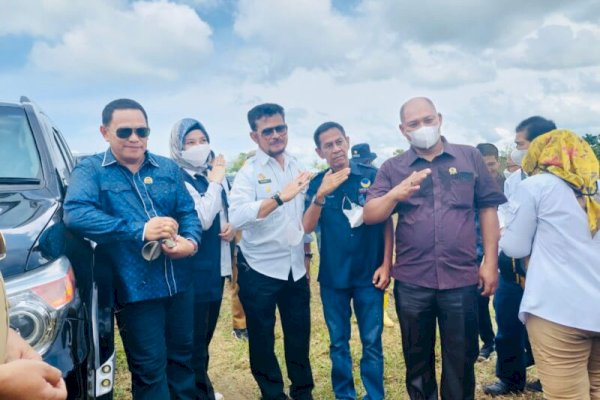Kompaknya Fraksi NasDem DPRD Wajo Sambut Mentan Syahrul Saat Kunker
