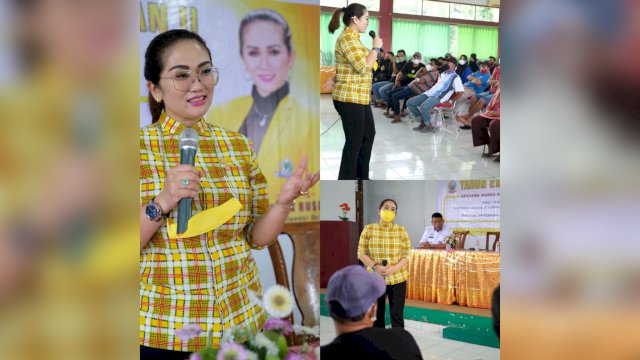 Anggota DPRD Sulsel A Debbie Purnama Rusdin dari Fraksi Golkar, melakukan reses.