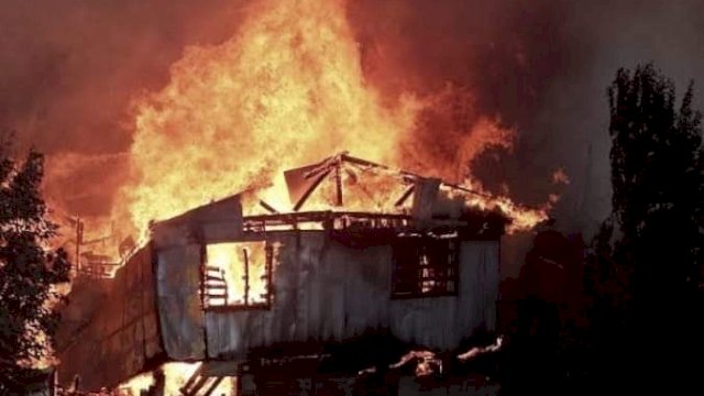 ilustrasi kebakaran. (F-INT)