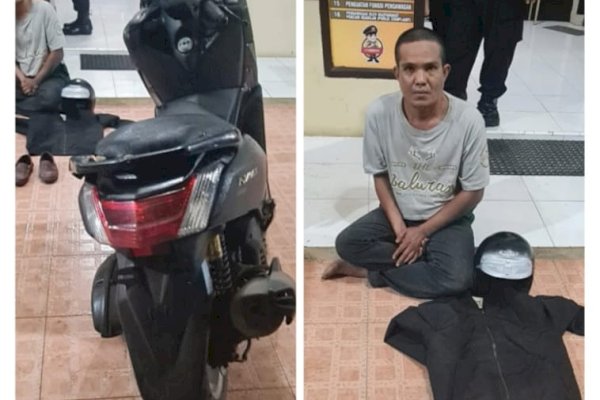 Nekat Curi Motor Polisi, Pria di Gowa Sulsel kabur hingga ke Bone, Saat Ditangkap Pasrah