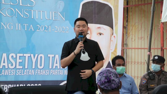 Legislator NasDem Sulsel Andre Prasetyo Tanta.