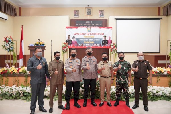AKBP Andi Kumara Pimpin Polres Bantaeng, Ilham Azikin Ajak Sinergi Tangani Covid-19