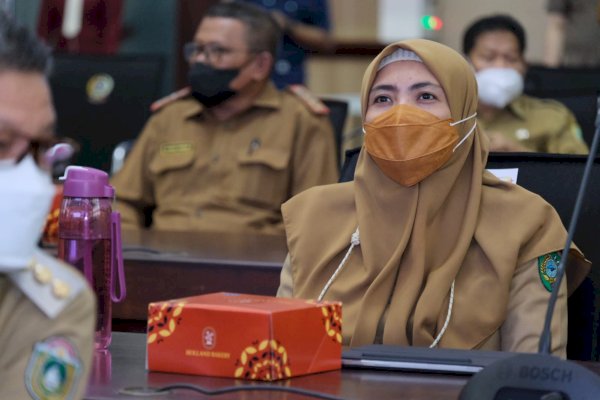 Wabup Maros Suhartina Bohari Ikuti Rapat Koordinasi Pimpinan Daerah Sulsel