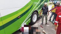 Ngeri! Usai Tanya Alamat, Calon Penumpang Malah Tewas Terlindas Bus
