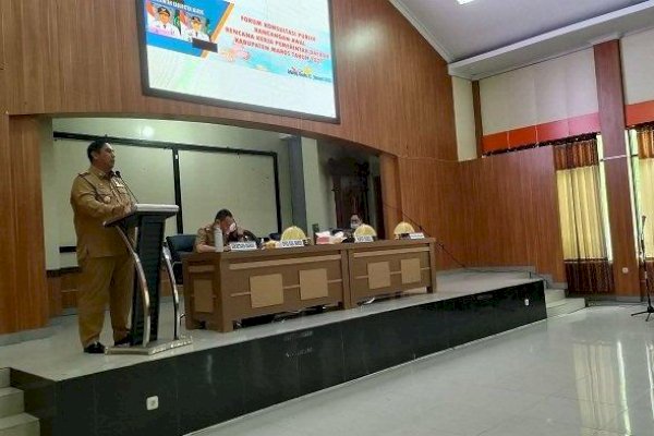 Bupati Maros Chaidir Syam Hadiri Acara Forum Konsultasi Publik RKPD Tahun 2023