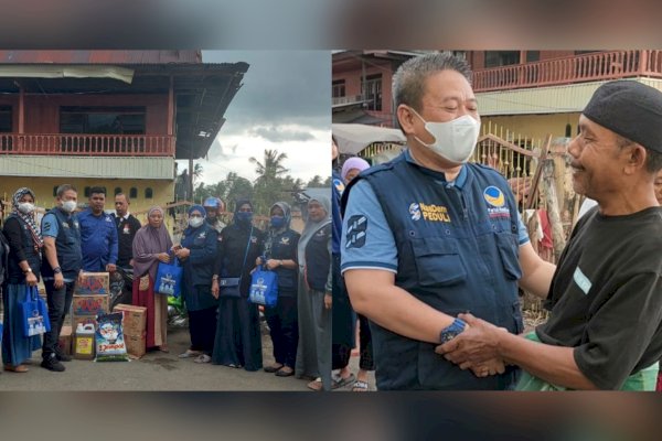 Gerak Cepat Kader NasDem Soppeng Kunjungi Korban Kebakaran