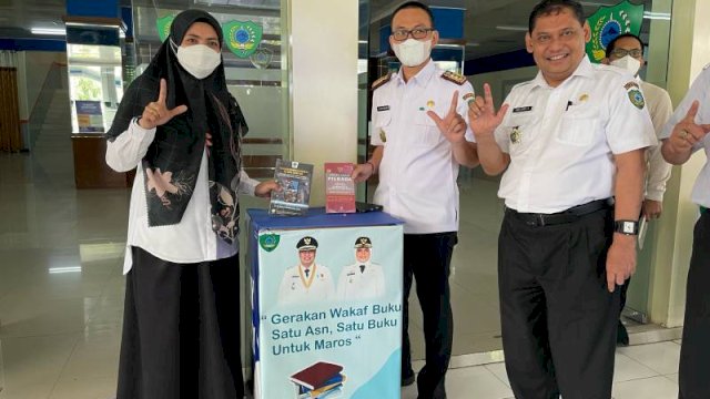 Gerakan Wakaf Buku, Wabup Suhartina Bohari: Wujudkan Maros Sebagai Kabupaten Literasi