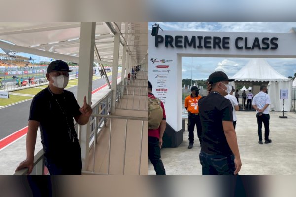 Gaspol! Ketua IMI Sulsel Rusdi Masse Nonton Langsung MotoGP di Mandalika