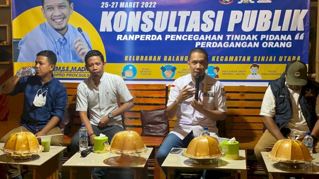 Anggota DPRD Sulsel dari Fraksi NasDem Mizar Roem menggelar konsultasi publik di Sinjai.