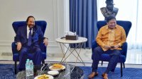 Bertemu di NasDem Tower, Surya Paloh-Airlangga sepakat kawal pemerintahan Jokowi hingga selesai