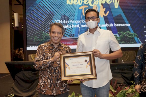 Keren! Benteng Kupa Raih Award dari BTN, Developer Terbaik 6 Kali Berturut-turut