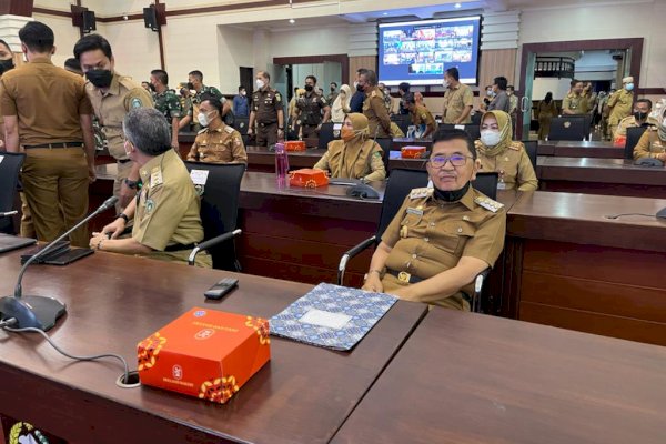 Wali Kota Ikuti Rakor Bahas Percepatan Vaksinasi Covid-19