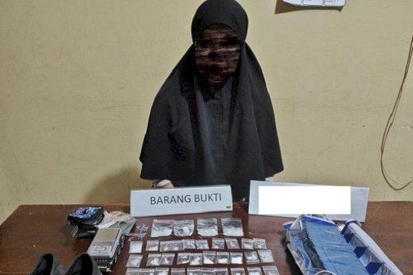 Ibu Muda di Sulsel Ditangkap Polisi Gegara Jual Sabu, 50 Paket Narkotika-Uang Jutaan Rupiah Diamankan