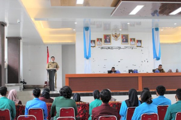 Sekda Takalar Terima Mahasiswa Modul Nusantara