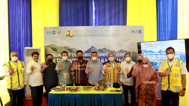 Komissi V DPR RI Tinjau Pembangunan Bendungan Pamukkulu Takalar