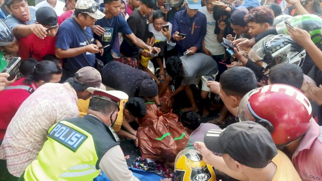 Pemuda di Makassar Tewas Terlindas truk Tangki.