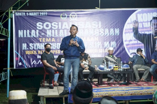 Waka DPRD Sulsel Syaharuddin Alrif Temui Warga Desa Kalempang Sidrap, Pesan Jaga Keberagaman-Toleransi Sesama