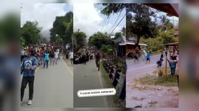 Eksekusi 5 Rumah Warga di Enrekang Sulsel Berakhir Bentrok.