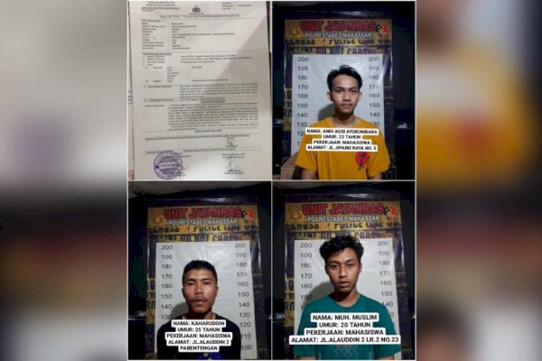 Ingat, Ini Tampang 3 Mahasiswa yang Aniaya Polisi saat Demo Kelangkaan Minyak Goreng di Makassar