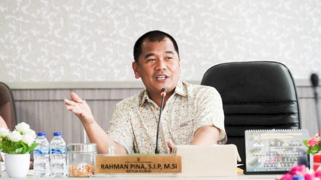 Ketua Komisi D DPRD Sulsel, Rahman Pina.