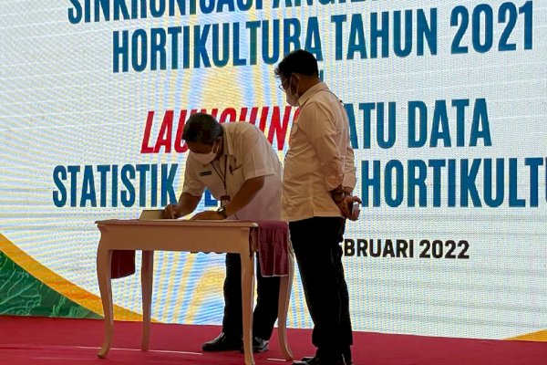 Menteri Pertanian Luncurkan Satu Data Statistik Pertanian Hortikultura