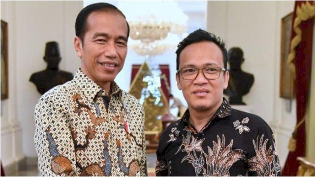 Immanuel Ebenezer Bersama Jokowi.(F-INT)