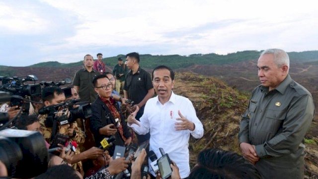 Presiden Jokowi saat di IKN.(F-INT)