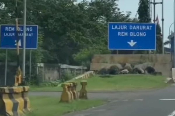 Ngeri, Lajur Darurat Rem Blong di Tol Bogor, Netizen: Mobil Sama Jantung Berhenti Barengan