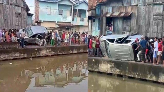 Mobil Diceburkan ke Sungai.(F-INT)