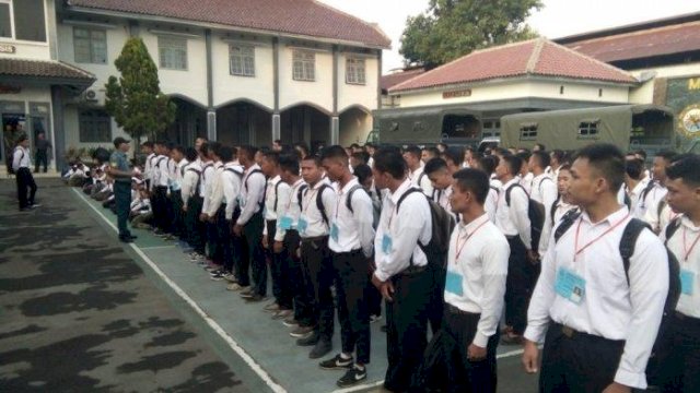 Ilustrasi seleksi calon prajurit TNI.(F-INT)