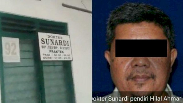 Dokter Sunardi Teroris yang ditembak mati Densus 88.(F-INT)