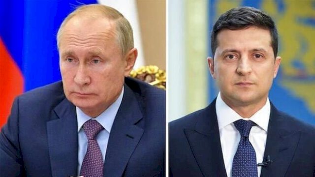 Vladimir Putin-Volodymyr Zelenskyy.(F-INT)