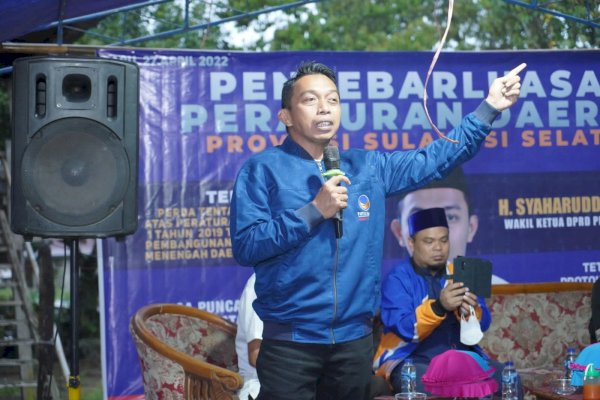 Waka DPRD Sulsel Syaharuddin Alrif Sosialisasi RPJMD Sambil Sapa Masyarakat Maiwa Enrekang, Wabup Asman Ikut Hadir