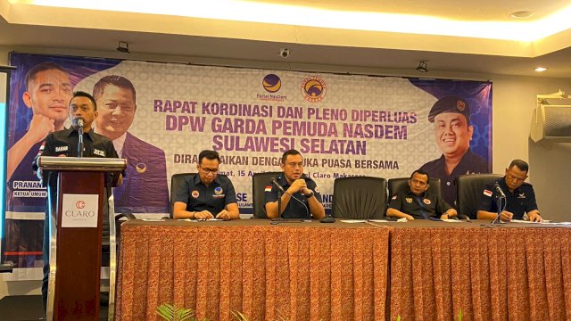 Garda Pemuda NasDem Sulsel Kumpulkan Semua Ketua Daerah, Minta Lebih Agresif Bekerja