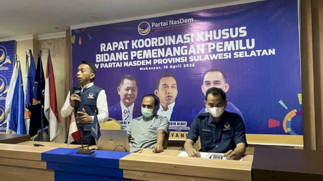 Bawa Materi di Rakorsus Bappilu NasDem Se-Sulsel, Ketua KPU Sulsel Faisal Amir: Partai Pertama yang Undang Saya!