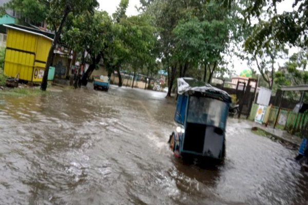 Sejumlah Jalan di Pangkep Kembali Tergenang