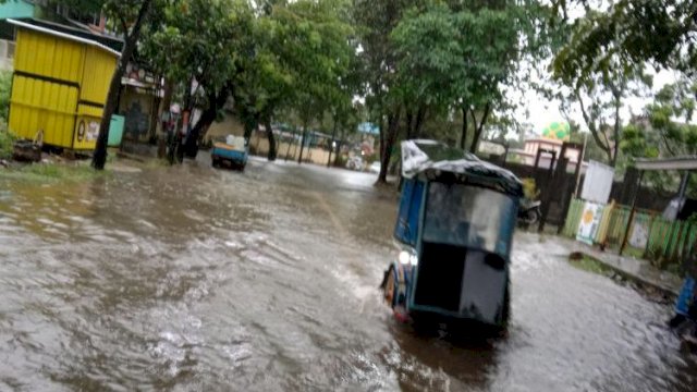 Sejumlah Jalan di Pangkep Kembali Tergenang