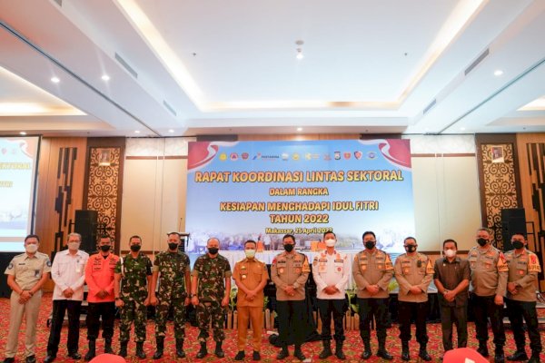 Rakor Lintas Sektoral Jelang Lebaran, Gubernur Sulsel: Maksimalkan Pengamanan Antisipasi Lonjakan Covid-19