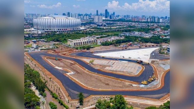 Hanya 60 Hari, Sirkuit Formula E Jakarta Jadi Pembangunan Sirkuit Tercepat di Dunia